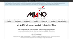 Desktop Screenshot of milano.at